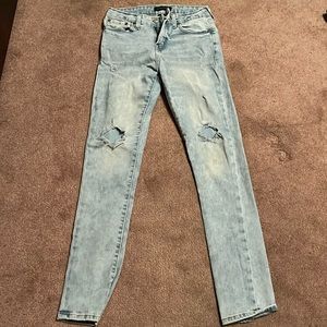 Light blue skinny jeans